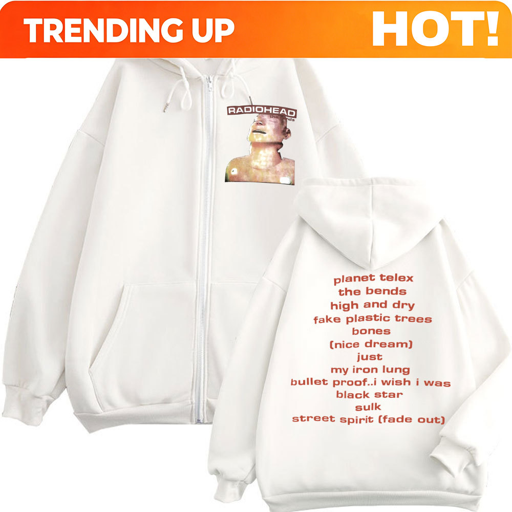 Mens Fashion Zip Up Hoodies - Hoodie Zipper Album Musik Rock Band