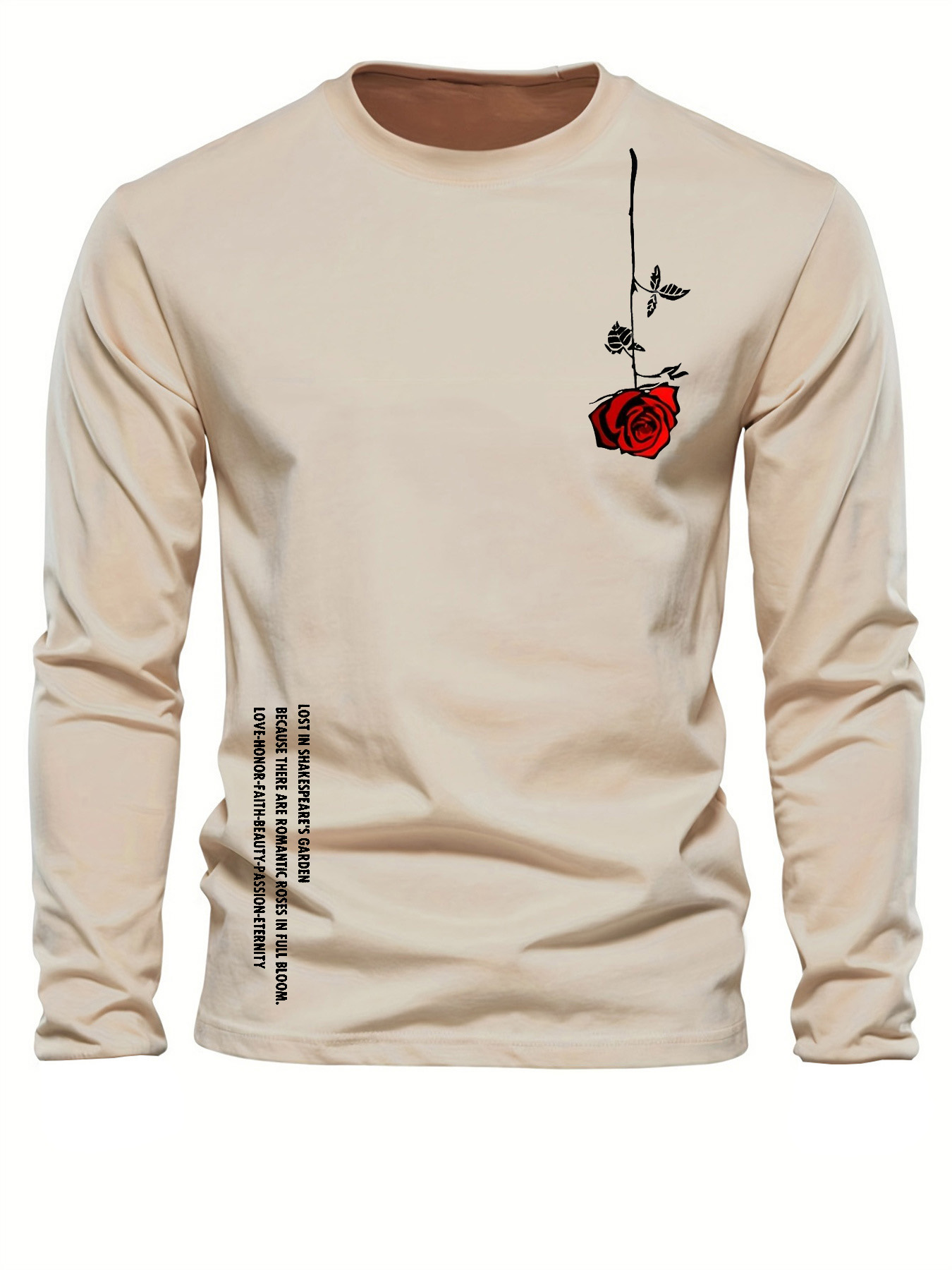 Men'S Fashion T Shirts - Kaos Lengan Panjang Katun Murni 100%