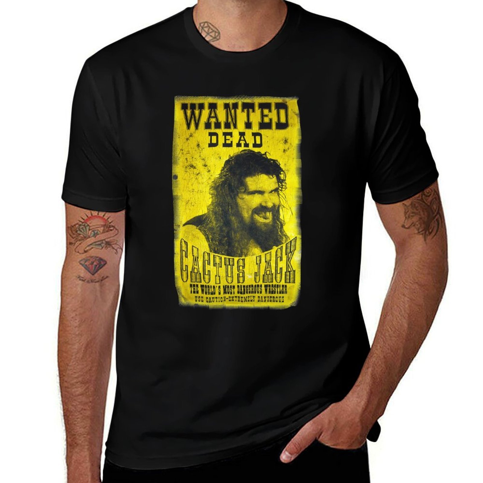 Poster Men Fashion - Kaos Katun Hitam Cactus Jack Poster
