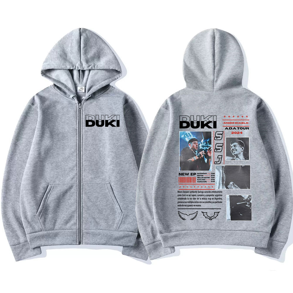 Rapper Duki ADA Tour 2024 Zip  - Mens Fashion Zip Up Hoodies ulasan dan harga