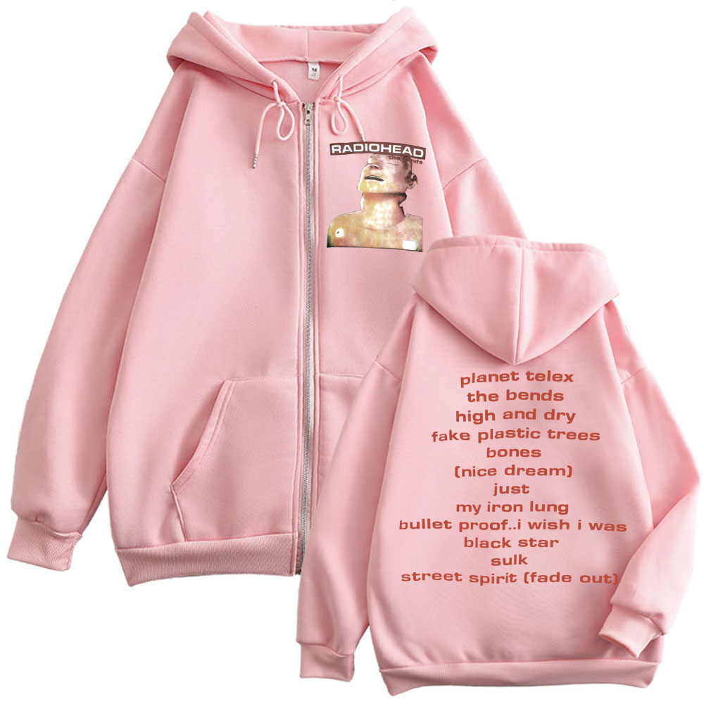 Hoodie Zipper Album Musik Rock - Mens Fashion Zip Up Hoodies ulasan dan harga