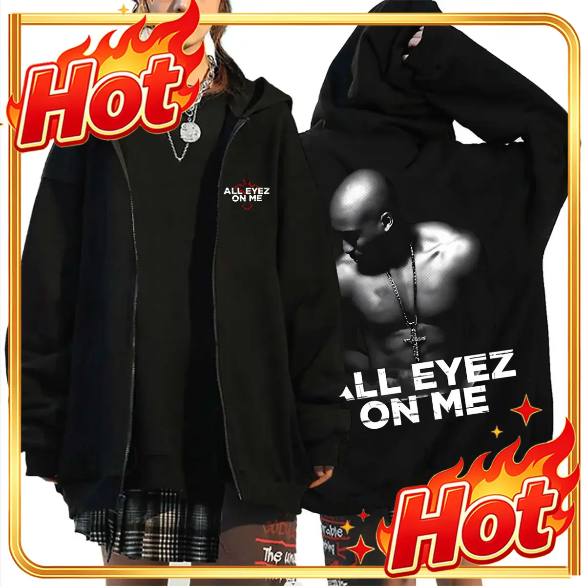 Jaket Hoodie Ritsleting dengan - Mens Fashion Zip Up Hoodies ulasan dan harga