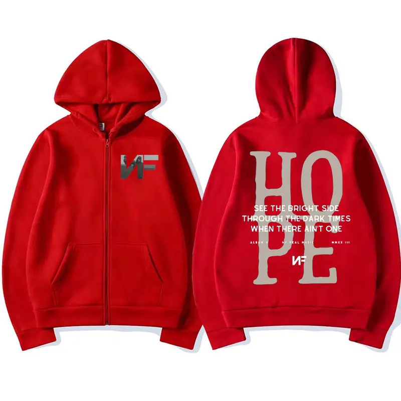 Hoodie Rapper NF Hope Tracklis - Mens Fashion Zip Up Hoodies ulasan dan harga
