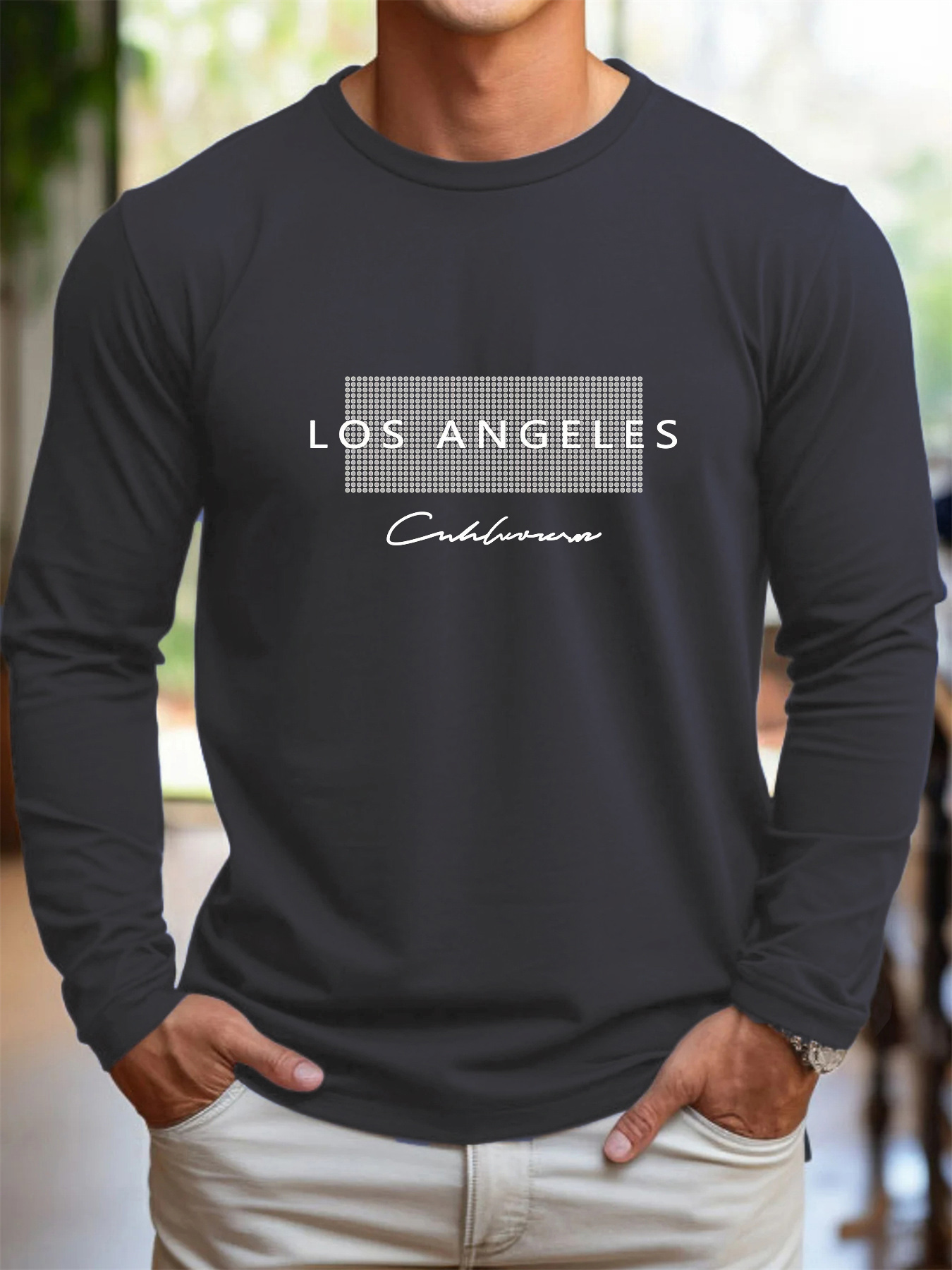 Kaos lengan panjang pria berba - Men'S Fashion T Shirts ulasan dan harga
