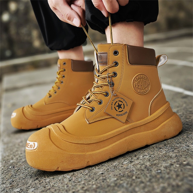 Sepatu Boots Pendek Modis dan  - Mens Fashion Trainers ulasan dan harga