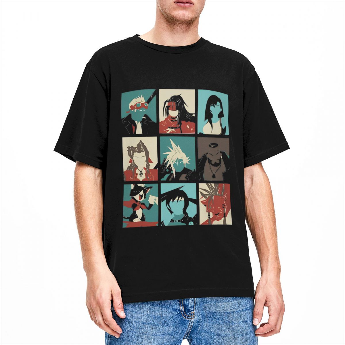 Fantasy Final 7 T-Shirt Poster - Poster Men Fashion ulasan dan harga