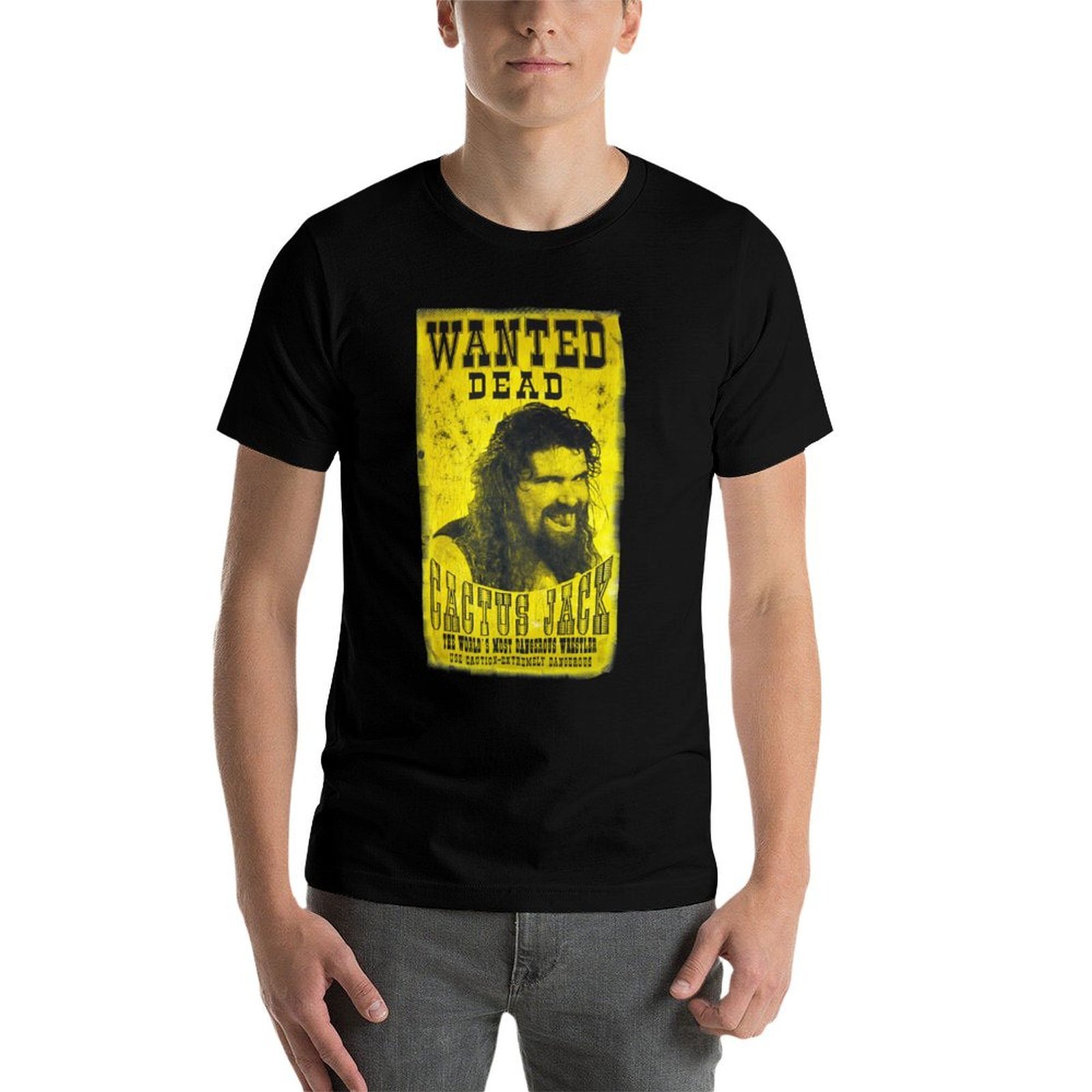 Kaos Katun Hitam Cactus Jack P - Poster Men Fashion ulasan dan harga